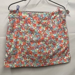 Flower Pattern Golf Skort